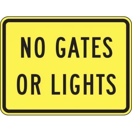 Accuform RAIL SIGN NO GATES OR LIGHTS 18 X FRW710HP FRW710HP
